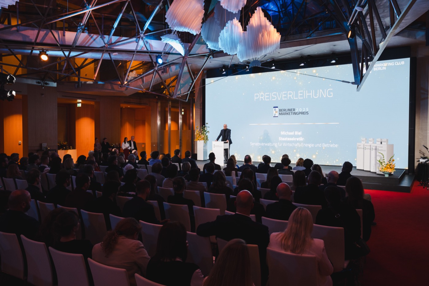 Speaker beim Live-Pitch